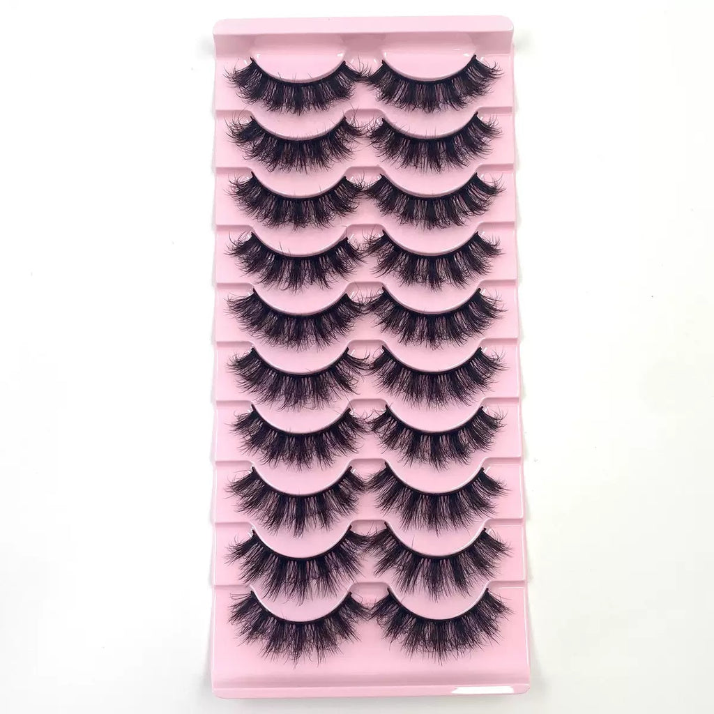 Fluffy Messy Voluminous Lashes, Super Dense Wispy Eyelashes