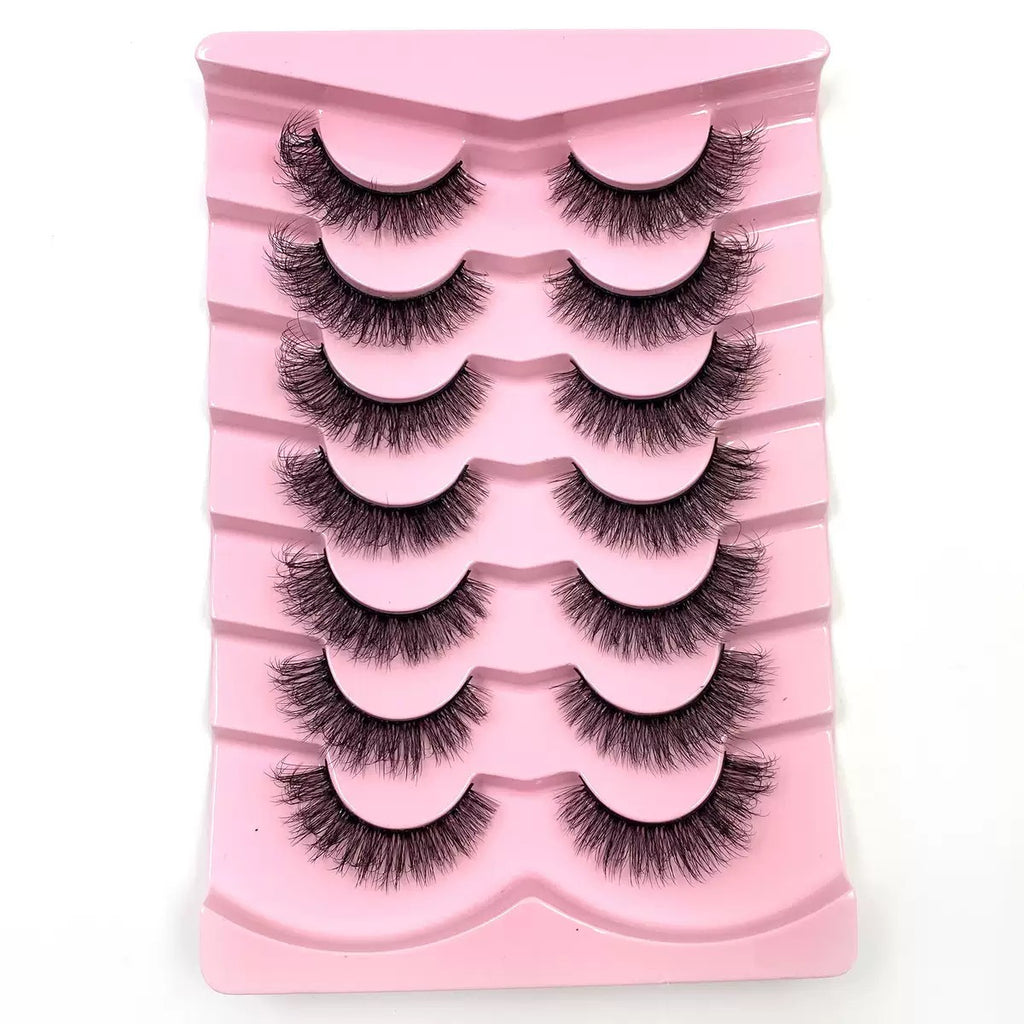 3D synthetic Fluffy Eyelashes, Dense Natural Wispy Style