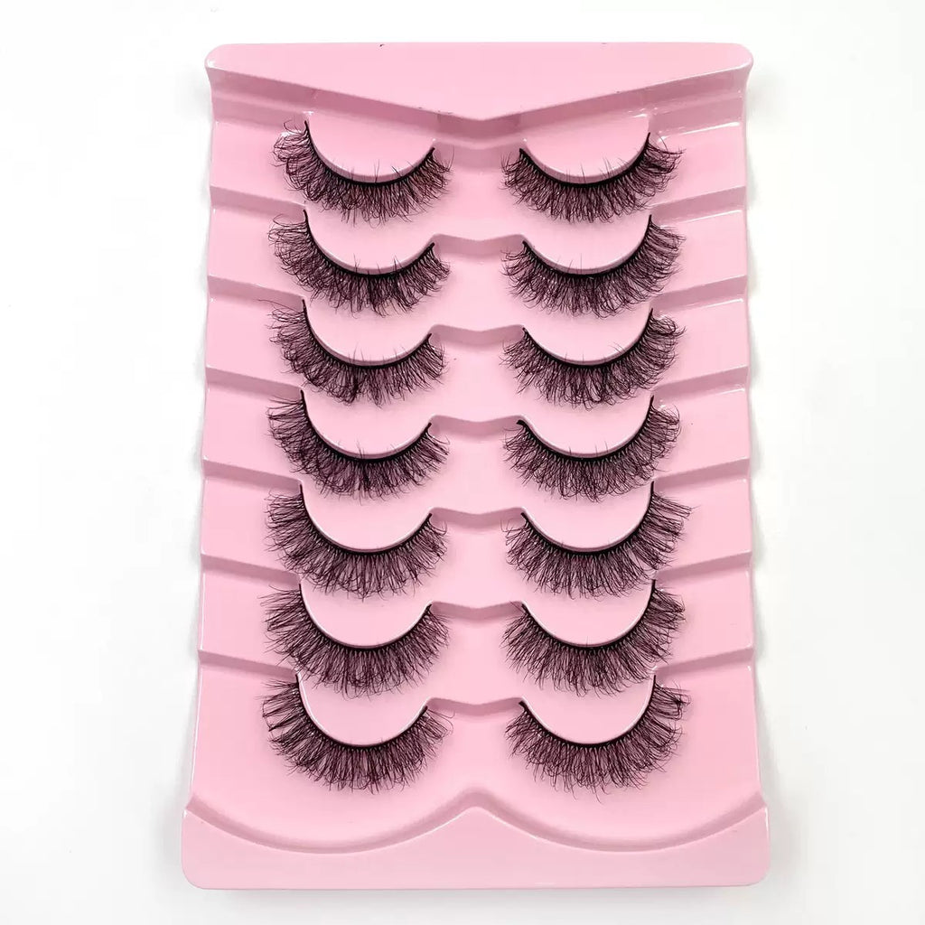 3D synthetic Fluffy Eyelashes, Dense Natural Wispy Style