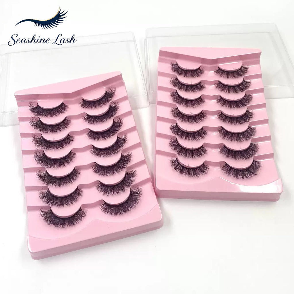 3D synthetic Fluffy Eyelashes, Dense Natural Wispy Style