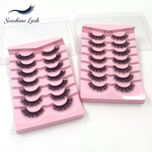 3D synthetic Fluffy Eyelashes, Dense Natural Wispy Style
