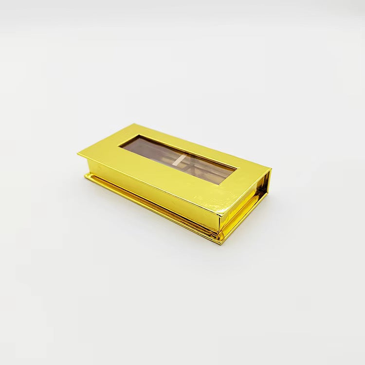 Wholesale Magnetic Eyelash Boxes, Empty Flip Top Lash Packaging Boxes with Clear Window, Multiple Colors Glitter Lash Storage Boxes for Strip Lashes