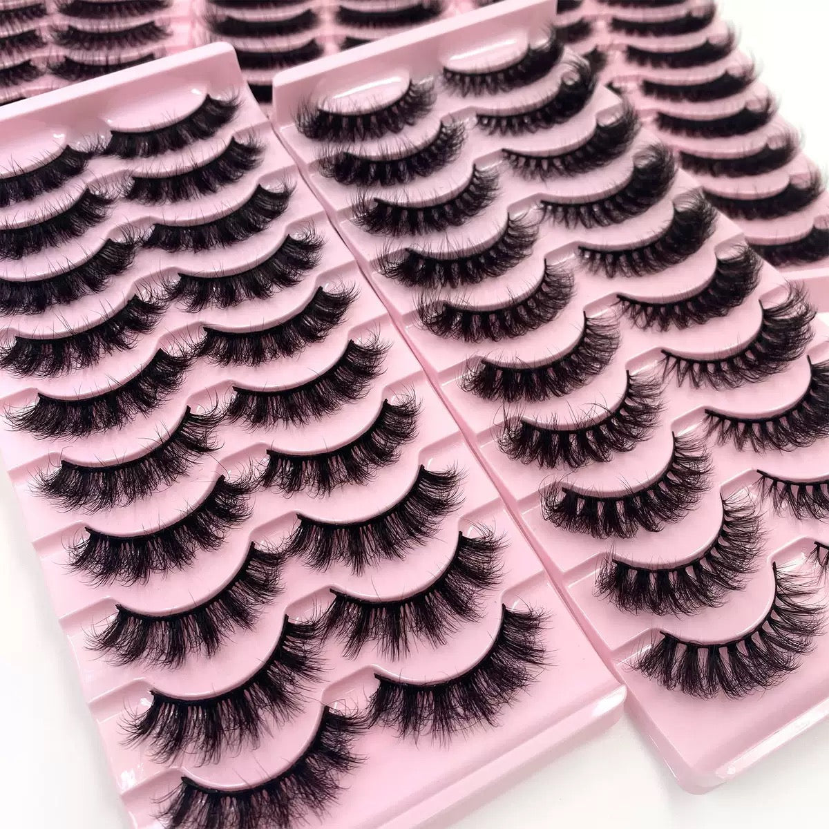 Fluffy Messy Voluminous Lashes, Super Dense Wispy Eyelashes