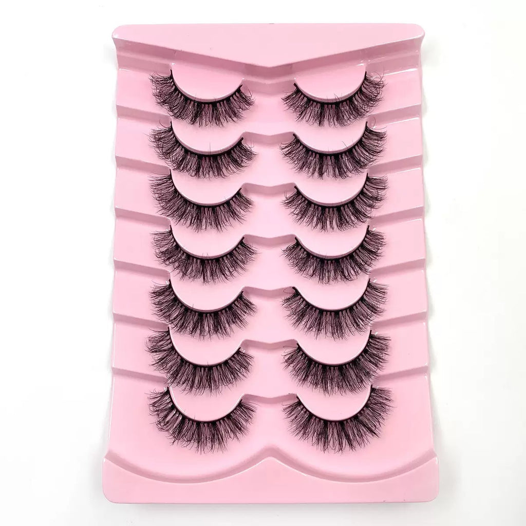 3D synthetic Fluffy Eyelashes, Dense Natural Wispy Style