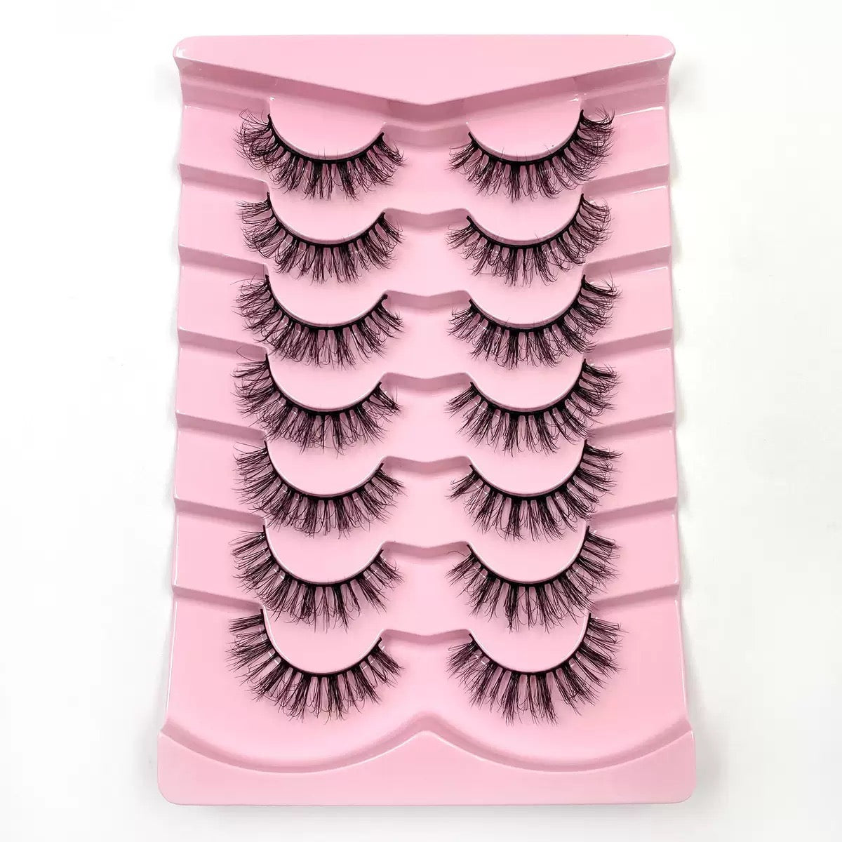 3D synthetic Fluffy Eyelashes, Dense Natural Wispy Style