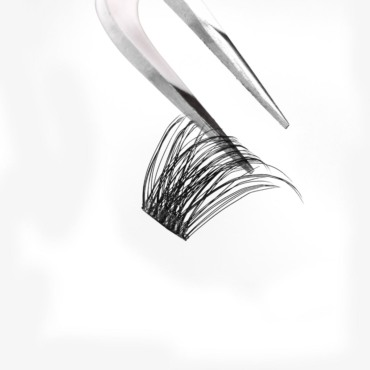 Glue Free Self Adhesive Lash Clusters, No Glue Needed Pre-Banded Cluster Lashes C Curl 12-16mm