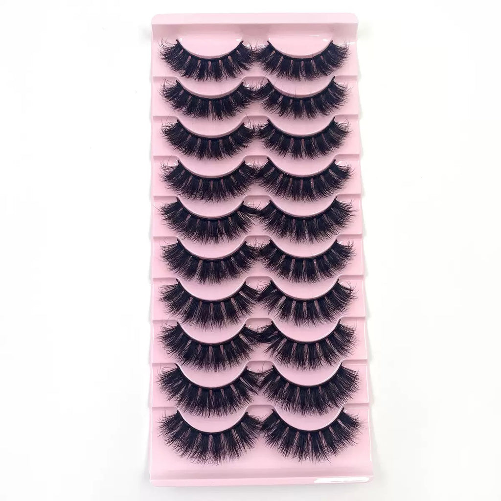Fluffy Messy Voluminous Lashes, Super Dense Wispy Eyelashes