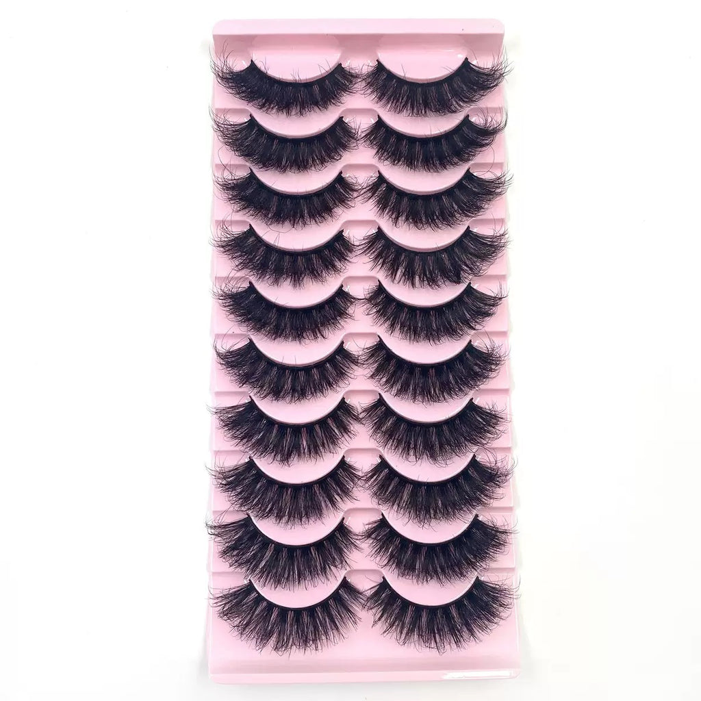 Fluffy Messy Voluminous Lashes, Super Dense Wispy Eyelashes