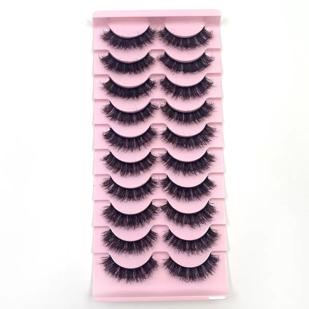Fluffy Messy Voluminous Lashes, Super Dense Wispy Eyelashes