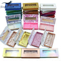 Wholesale Magnetic Eyelash Boxes, Empty Flip Top Lash Packaging Boxes with Clear Window, Multiple Colors Glitter Lash Storage Boxes for Strip Lashes