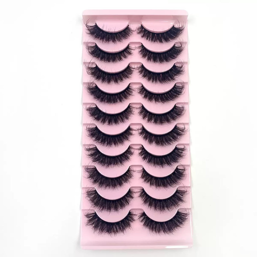 Fluffy Messy Voluminous Lashes, Super Dense Wispy Eyelashes