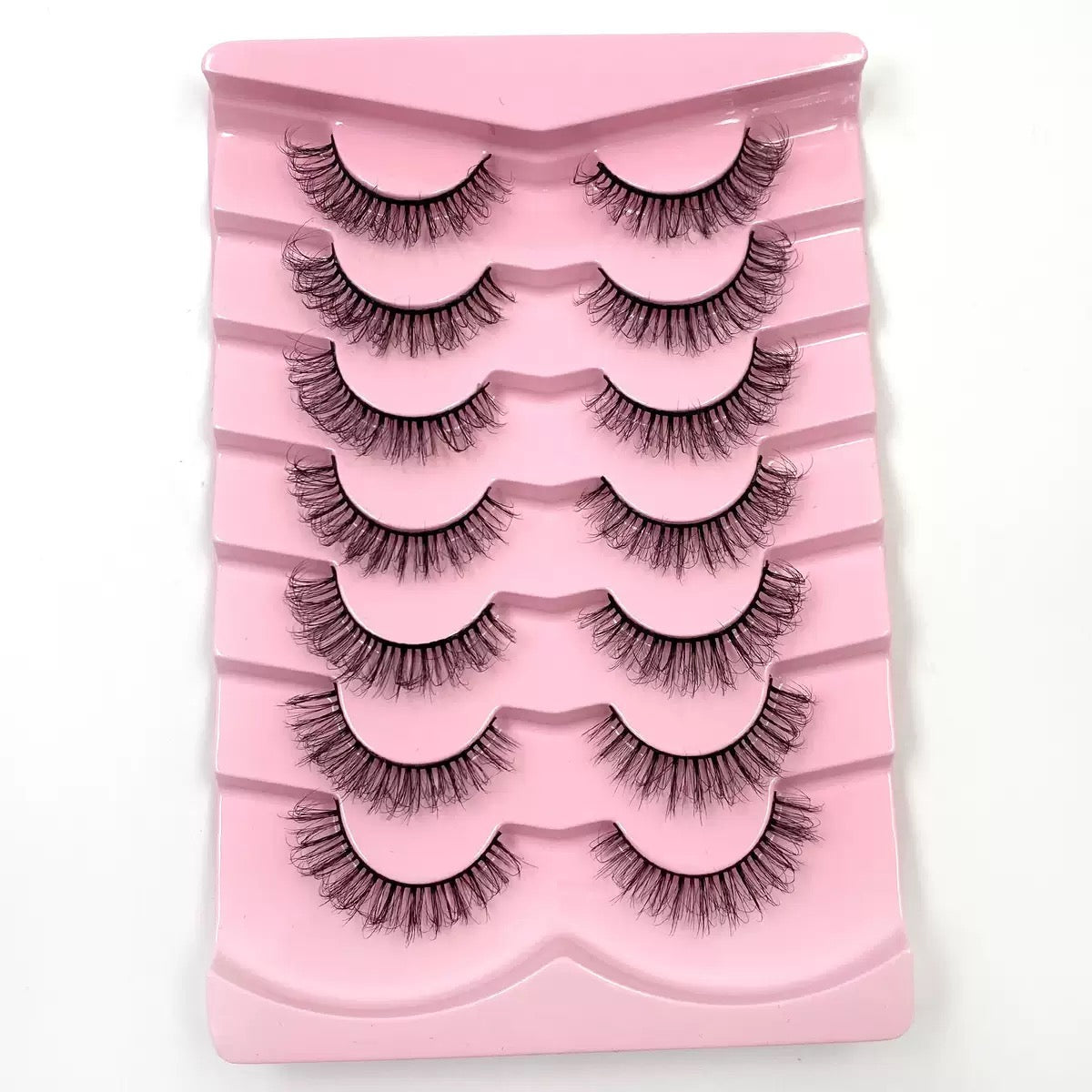 3D synthetic Fluffy Eyelashes, Dense Natural Wispy Style
