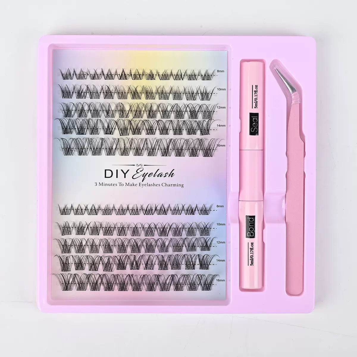 DIY Lash Clusters Kit, Cluster Eyelashes with Lash Glue & Tweezers