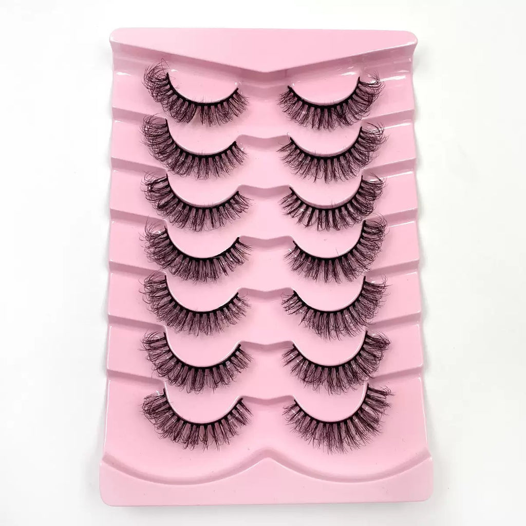 3D synthetic Fluffy Eyelashes, Dense Natural Wispy Style