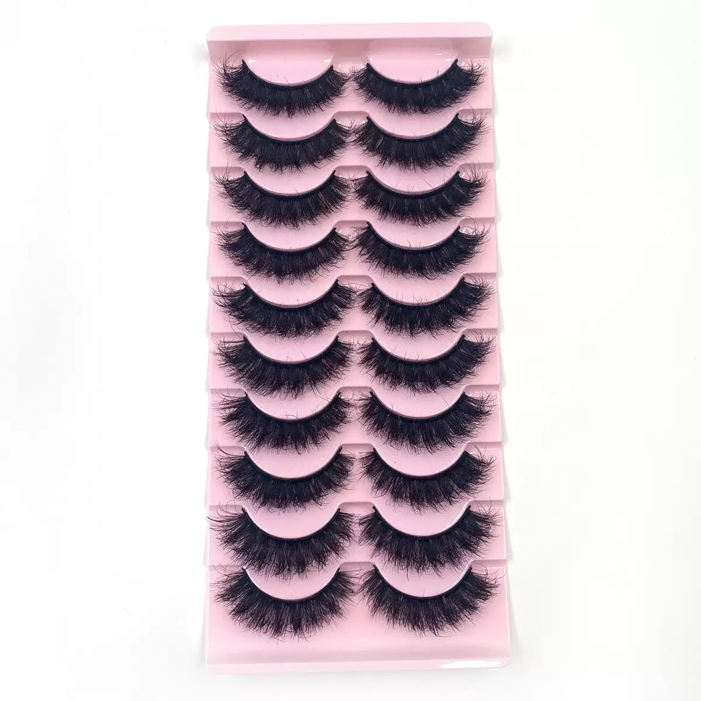 Fluffy Messy Voluminous Lashes, Super Dense Wispy Eyelashes