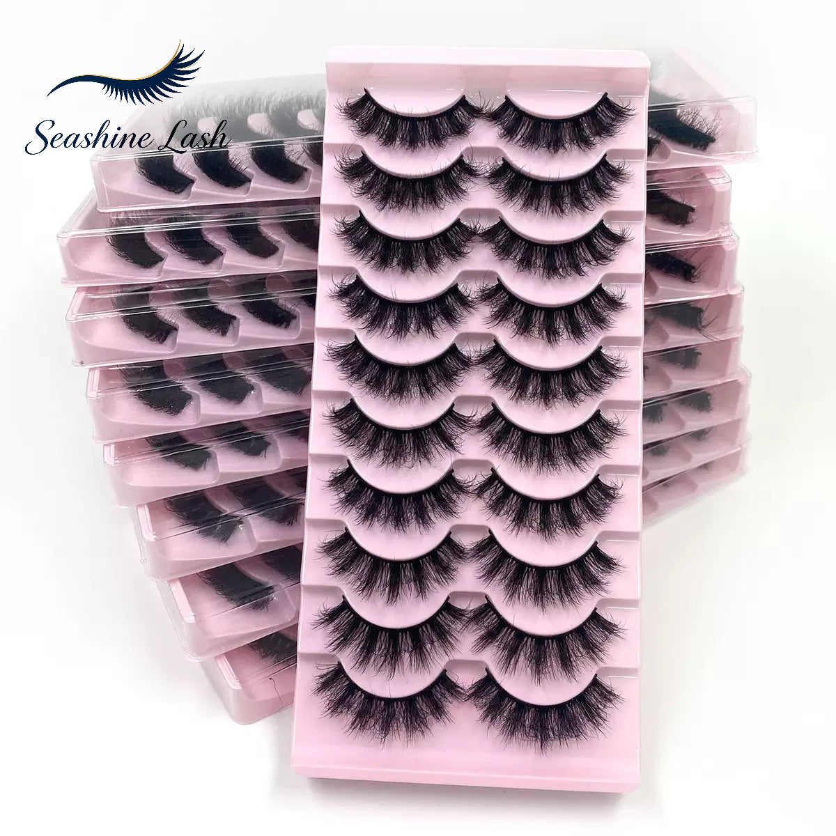 Fluffy Messy Voluminous Lashes, Super Dense Wispy Eyelashes