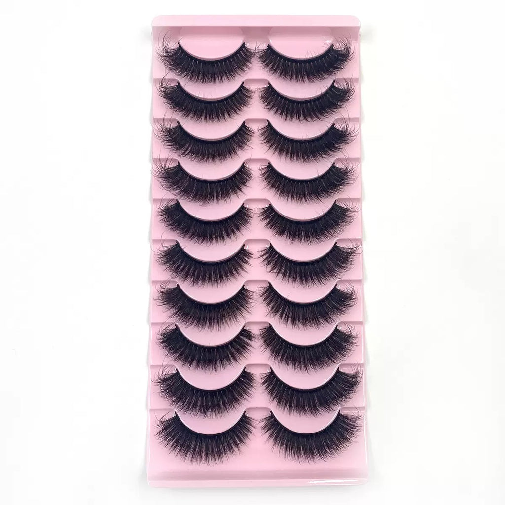 Fluffy Messy Voluminous Lashes, Super Dense Wispy Eyelashes