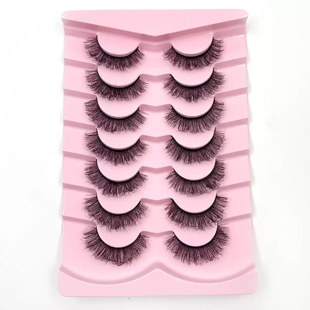 3D synthetic Fluffy Eyelashes, Dense Natural Wispy Style