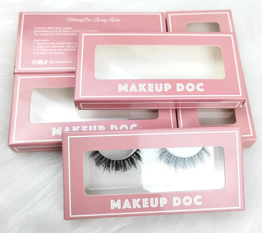 Custom Eyelash Packaging Boxes Wholesale, Assorted Empty Lash Boxes with Logo Customization, Magnetic Flip Lash Boxes with Clear Window for Strip Lashes