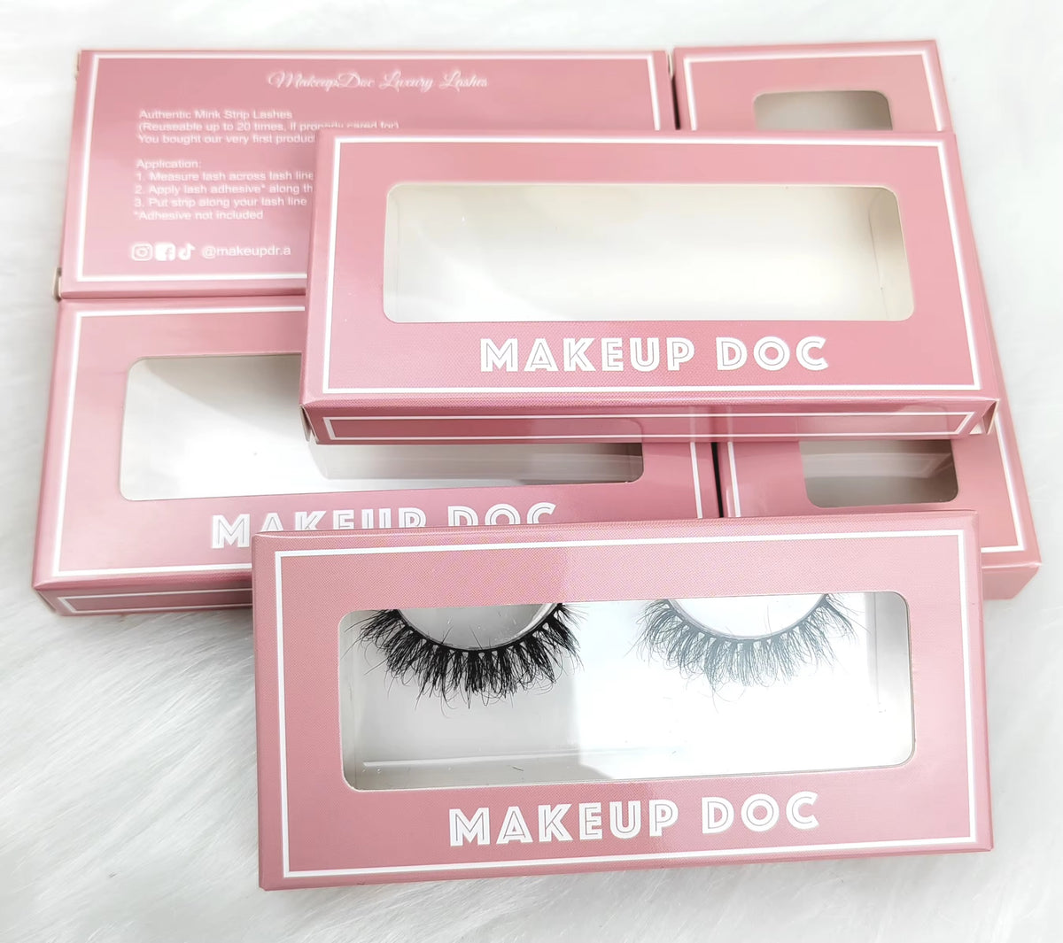 Custom Eyelash Packaging Boxes Wholesale, Assorted Empty Lash Boxes with Logo Customization, Magnetic Flip Lash Boxes with Clear Window for Strip Lashes