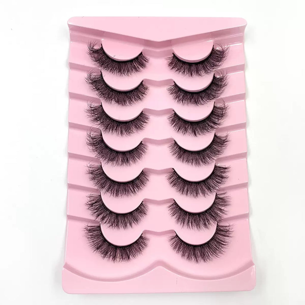 3D synthetic Fluffy Eyelashes, Dense Natural Wispy Style