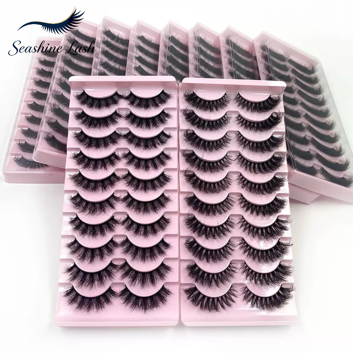 Fluffy Messy Voluminous Lashes, Super Dense Wispy Eyelashes