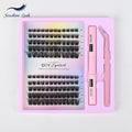 DIY Lash Clusters Kit, Cluster Eyelashes with Lash Glue & Tweezers