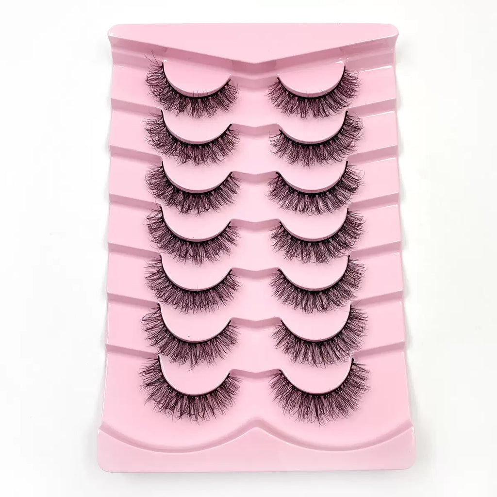 3D synthetic Fluffy Eyelashes, Dense Natural Wispy Style