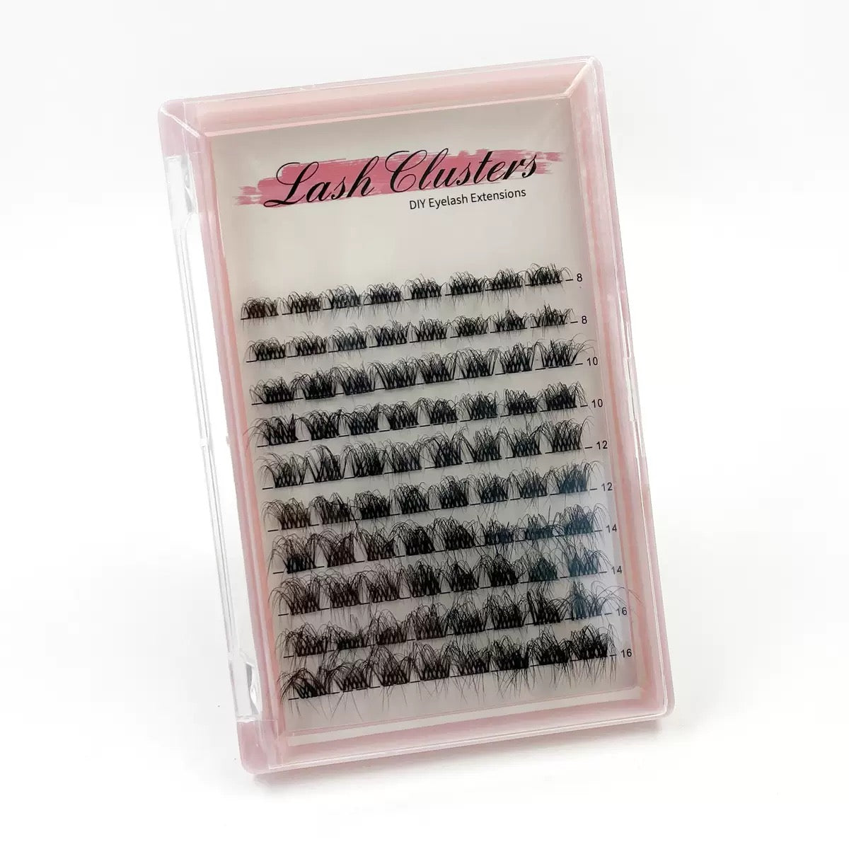 Synthetic  DIY Lash Clusters, Wispy Fluffy Cluster Lashes with Clear Band